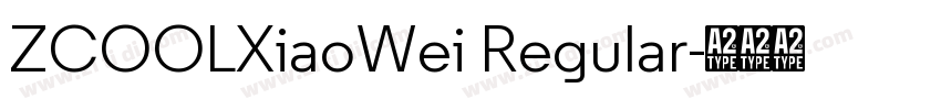 ZCOOLXiaoWei Regular字体转换
